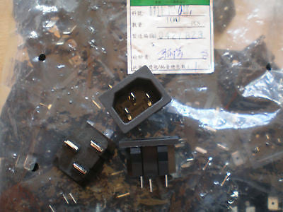 IEC 220v inlet connector BULK BUY 100pcs